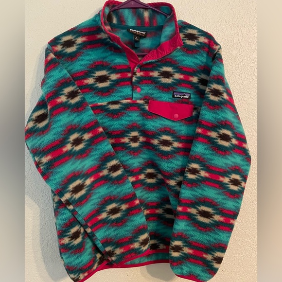 Patagonia Synchilla Fleece pullover Size Small southwest design jacket - Picture 2 of 3